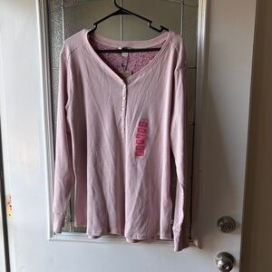 Eddie Bauer Pink Patterned Women's Top
